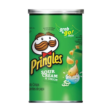 Pringles Pringles Sour Cream & Onion Chips 5.57 oz Can, PK14 650279